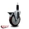 Service Caster 5'' Maroon Poly Swivel 1-1/8'' Expanding Stem Caster with Brake SCC-EX20S514-PPUB-MRN-PLB-118 - alternate 4
